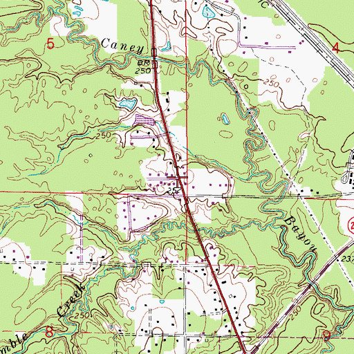Topographic Map of Plain View, AR