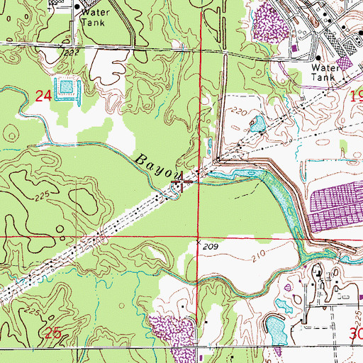 Topographic Map of Yell Lake (historical), AR