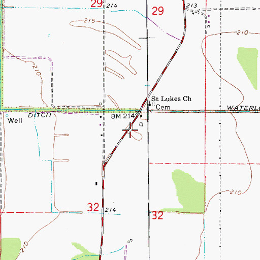 Topographic Map of Jackman School (historical), AR
