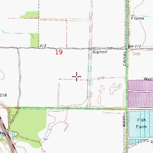 Topographic Map of Big Grassy Lake (historical), AR