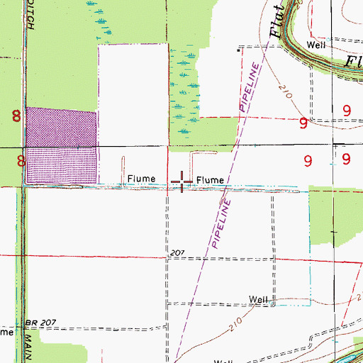 Topographic Map of Lateral Number 3, AR