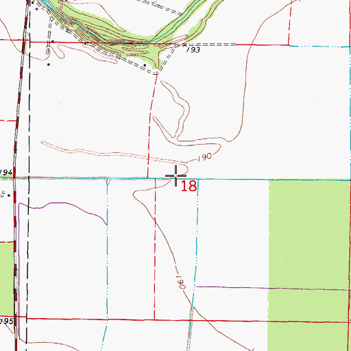 Topographic Map of Barraque Lateral, AR