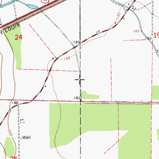 Topographic Map of Lateral Number 2, AR