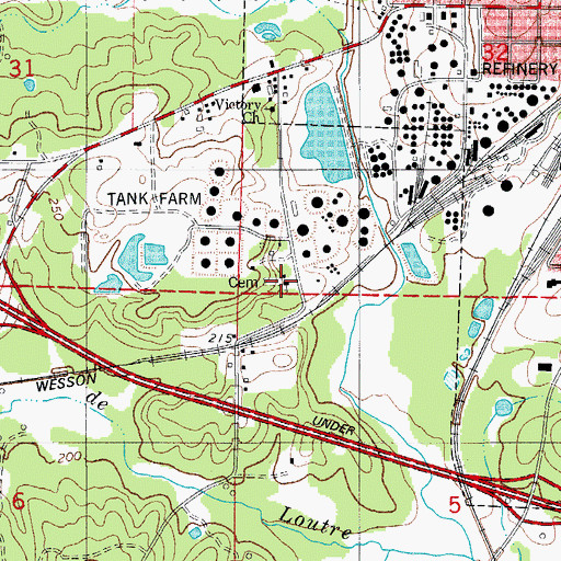 Topographic Map of Friendship Primitive Baptist Church, AR