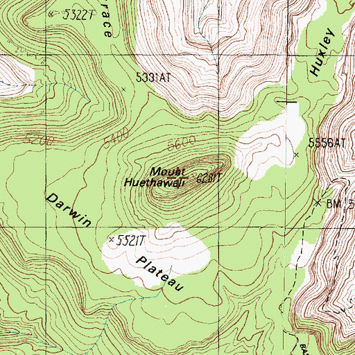 Topographic Map of Mount Huethawali, AZ