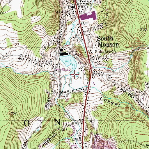 Topographic Map of Conant Brook, MA