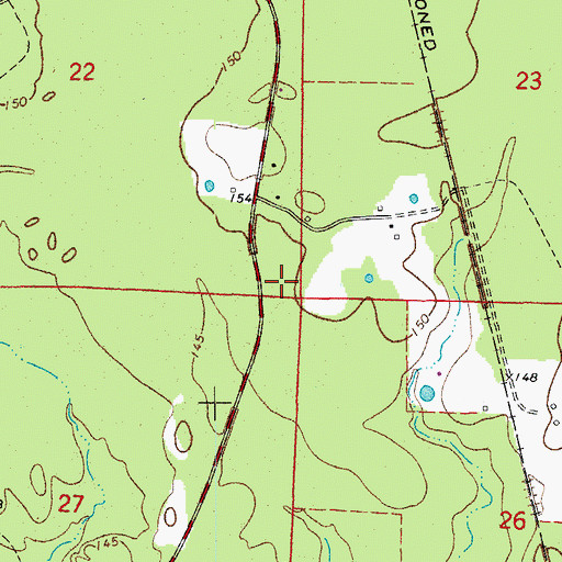 Topographic Map of Heine (historical), AR