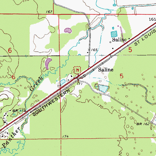 Topographic Map of Draughon (historical), AR
