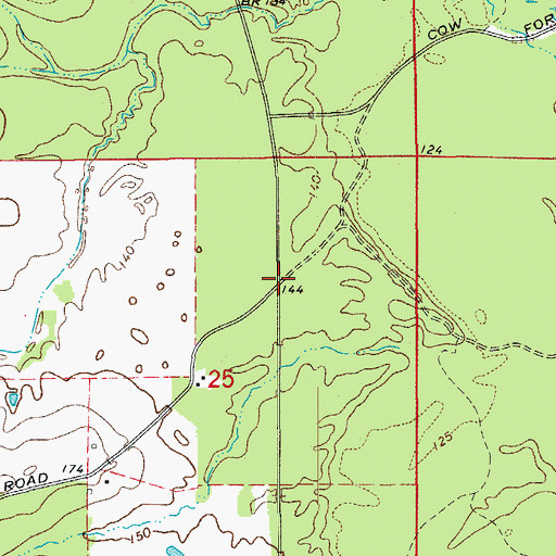 Topographic Map of Scoby (historical), AR