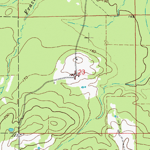Topographic Map of Sneed (historical), AR