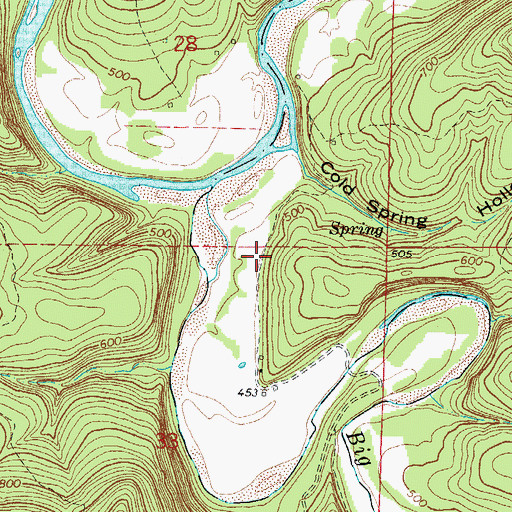 Topographic Map of Hepsey (historical), AR