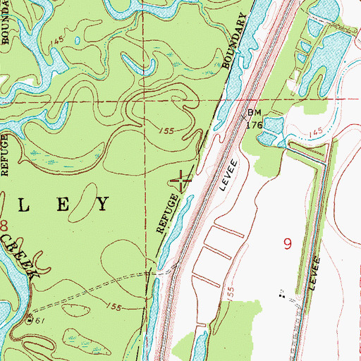 Topographic Map of Cowpens (historical), AR