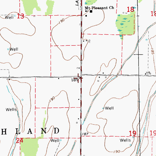 Topographic Map of New Home Church (historical), AR