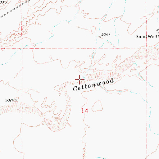 Topographic Map of Humpy Wash, AZ