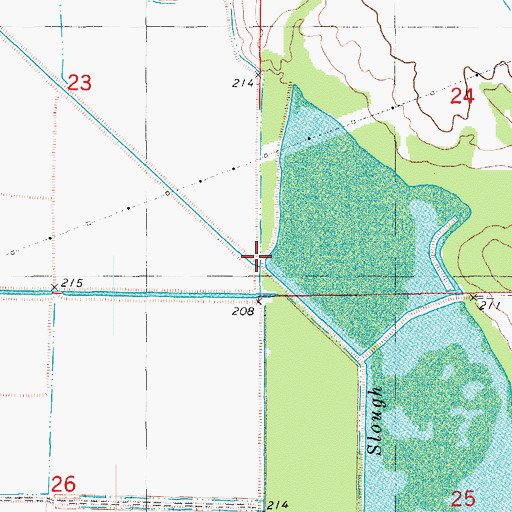 Topographic Map of Eagle Branch, AR