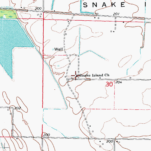 Topographic Map of Isbell School (historical), AR