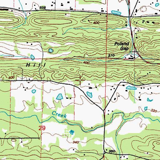 Topographic Map of Sixteenth Section School (historical), AR