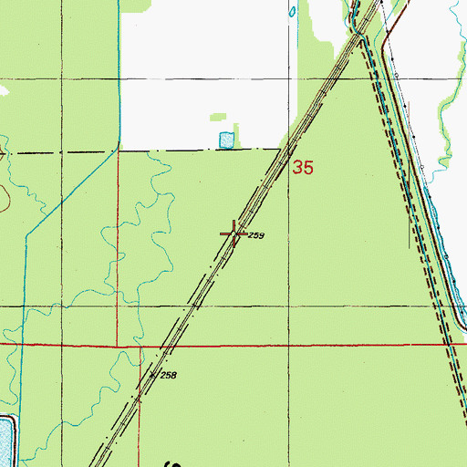 Topographic Map of Holland, AR