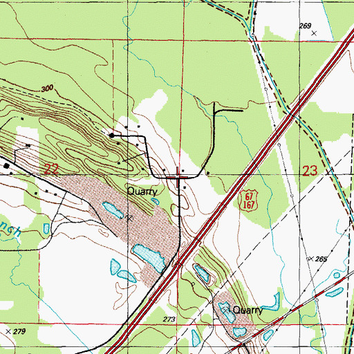 Topographic Map of Greyhawk Addition, AR