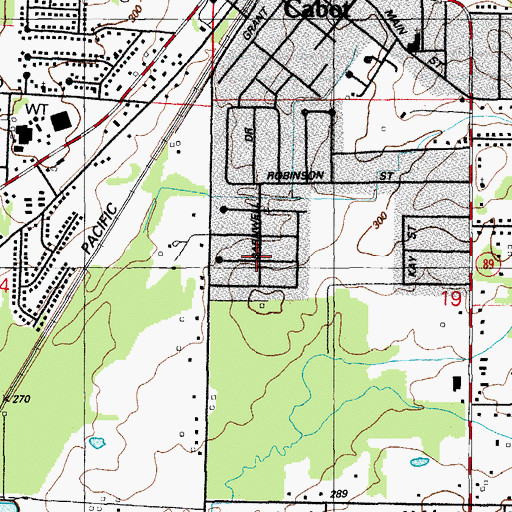 Topographic Map of Southside Addition, AR