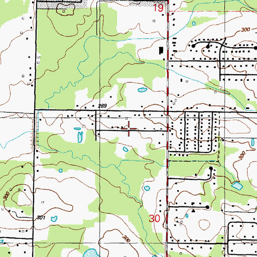 Topographic Map of The Heights Addition, AR