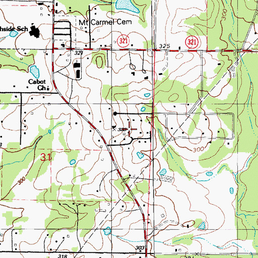 Topographic Map of Kingwood Addition, AR