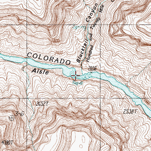 Topographic Map of Hundred and Twenty Mile Creek, AZ
