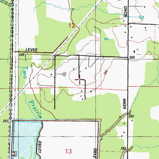 Topographic Map of Hoover Addition, AR
