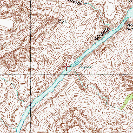 Topographic Map of Hundred and Twentyeight Mile Creek, AZ