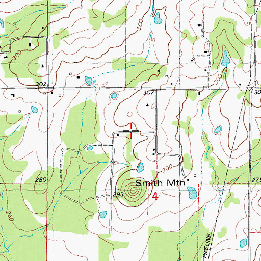Topographic Map of Southwood Addition, AR