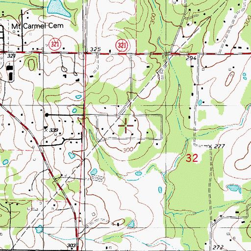 Topographic Map of Windwood Circle, AR