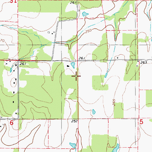 Topographic Map of Hill School (historical), AR