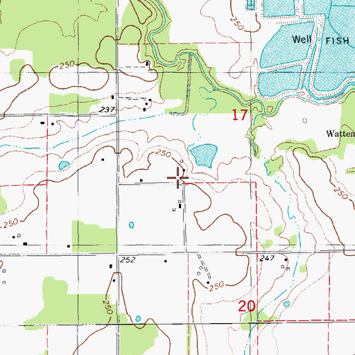 Topographic Map of Goods Store (historical), AR