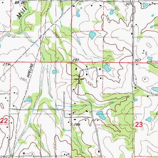 Topographic Map of Sellers Addition, AR