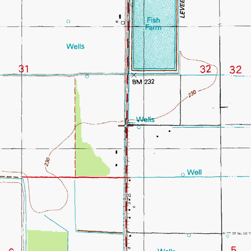 Topographic Map of Hubbs Store (historical), AR