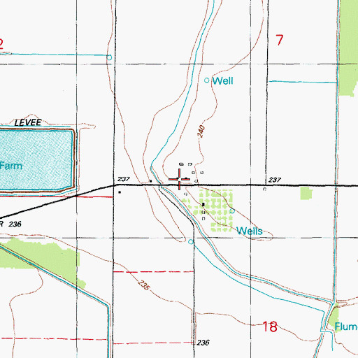 Topographic Map of Walts Store (historical), AR