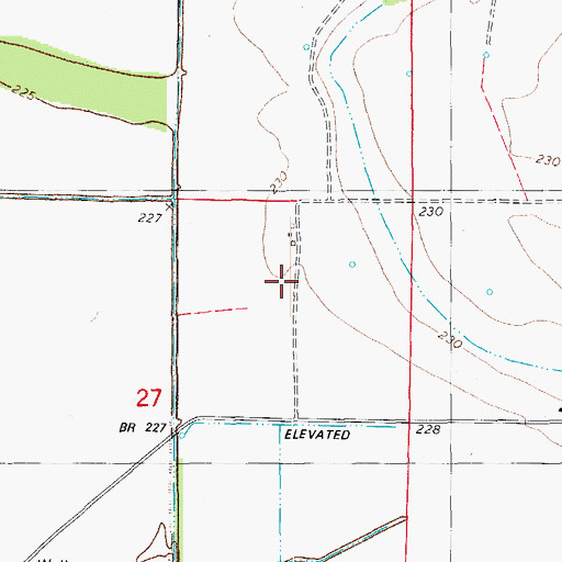 Topographic Map of Litton School (historical), AR
