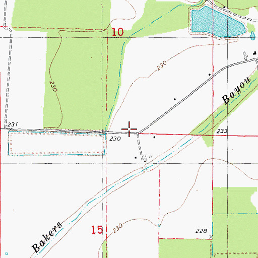 Topographic Map of Union Star Church (historical), AR