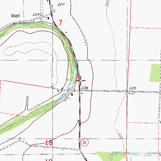 Topographic Map of Walker Store (historical), AR