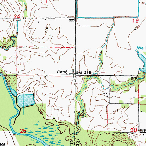 Topographic Map of Zion Church (historical), AR