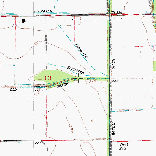 Topographic Map of Boyd (historical), AR