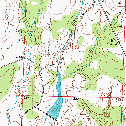Topographic Map of Goff Chapel (historical), AR