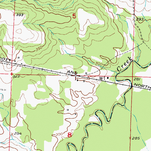 Topographic Map of Kilgore (historical), AR