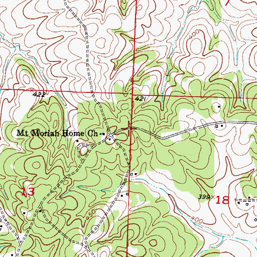 Topographic Map of Academy (historical), AR