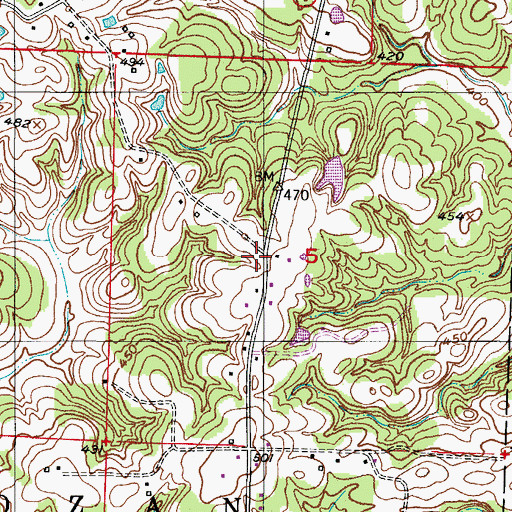 Topographic Map of Jakajones Church (historical), AR