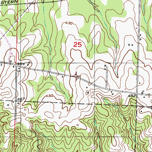 Topographic Map of Drab (historical), AR