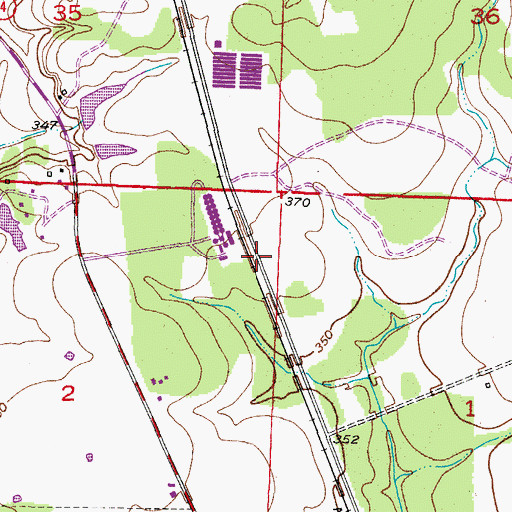 Topographic Map of Dolph (historical), AR