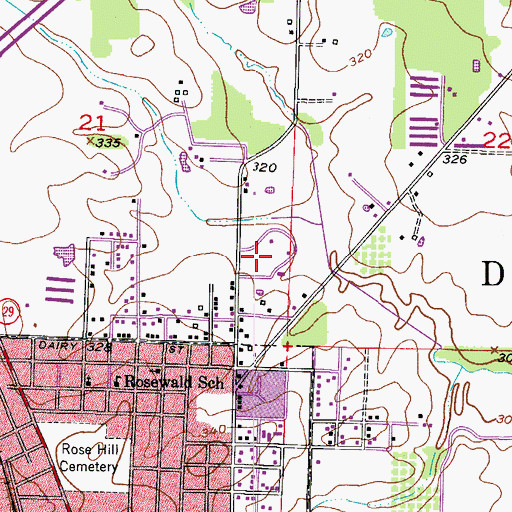 Topographic Map of Northside Park, AR