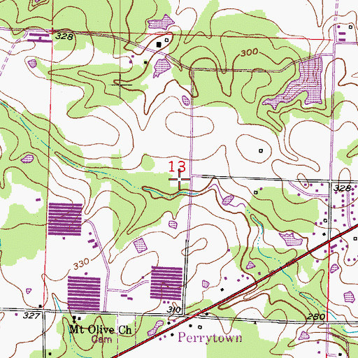 Topographic Map of Providence School (historical), AR