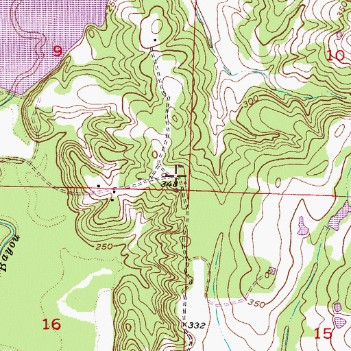 Topographic Map of Bethany Church (historical), AR